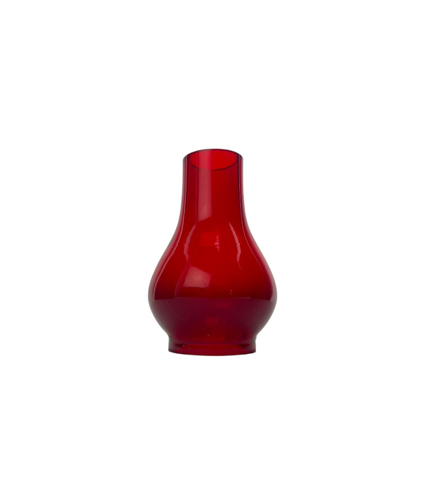 Decorative Red Oil Lamp Chimney (54mm Base) Add Warmth to Your Home